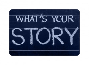 What's your story chalkboard