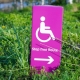 Wheelchair access sign
