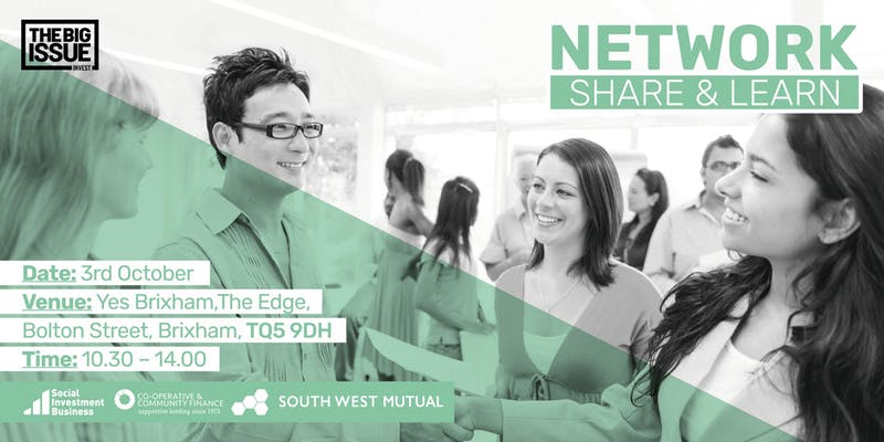 Big Issue Invest Network Share and Learn event 3rd October