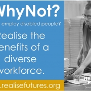 Realise Futures #WhyNot campaign poster