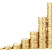 Increasing stacks of pound coins