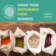 Picture of bags of produce with text: grow your sustainable food business