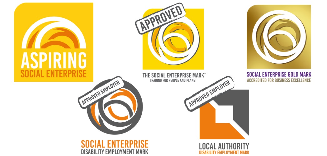 Social Enterprise Mark CIC accreditation badges