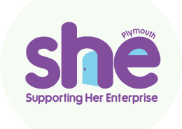 Supporting her Enterprise (SHE) logo